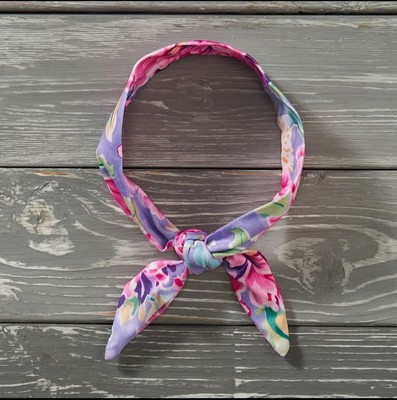 Pete And Lucy Blushing Peonies Tie Headband NWT