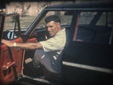 8mm Film Reel Home Movie Handsome Man Parachute Car Boats 1964