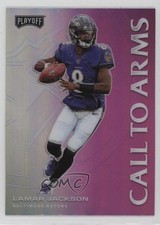 2020 Panini Playoff Call to Arms Pink Prizm Lamar Jackson #CA-2 2k3