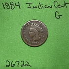 1884 Indian Head Cent / Penny  1c Good