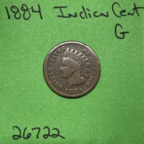1884 Indian Head Cent / Penny  1c Good