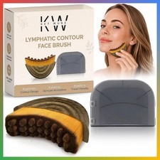 Lymphatic Contour Face Brush, Dry Brush Massager for Lymphatic Drainage