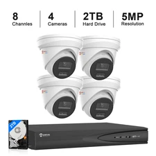 Anpviz 8CH H.265+ 5MP Lite Outdoor CCTV Home Security Camera System Kit with NVR