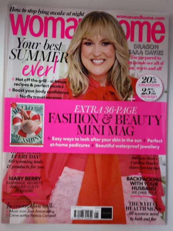 Woman & Home magazine June 2026 Sara Davies, Your Best Summer Ever!"" + Mini mag