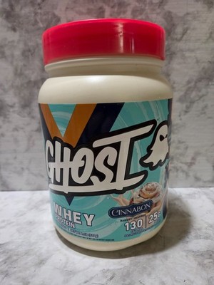Ghost Whey Protein Powder 25g Cinnabon 15 Servings 1.1 LB 12/2027
