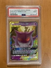 Pokemon Card Sun & Moon Gengar Mimikyu GX Team-Up #53 PSA 9 Mint Fast Shipping