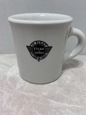Vintage STEAK N SHAKE Diner Restaurant Ware SHENANGO China Coffee Mug Cup G-34