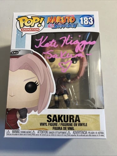Sakura #183 Naruto Shippuden Funko Pop Signed By Kate Higgins w/COA
