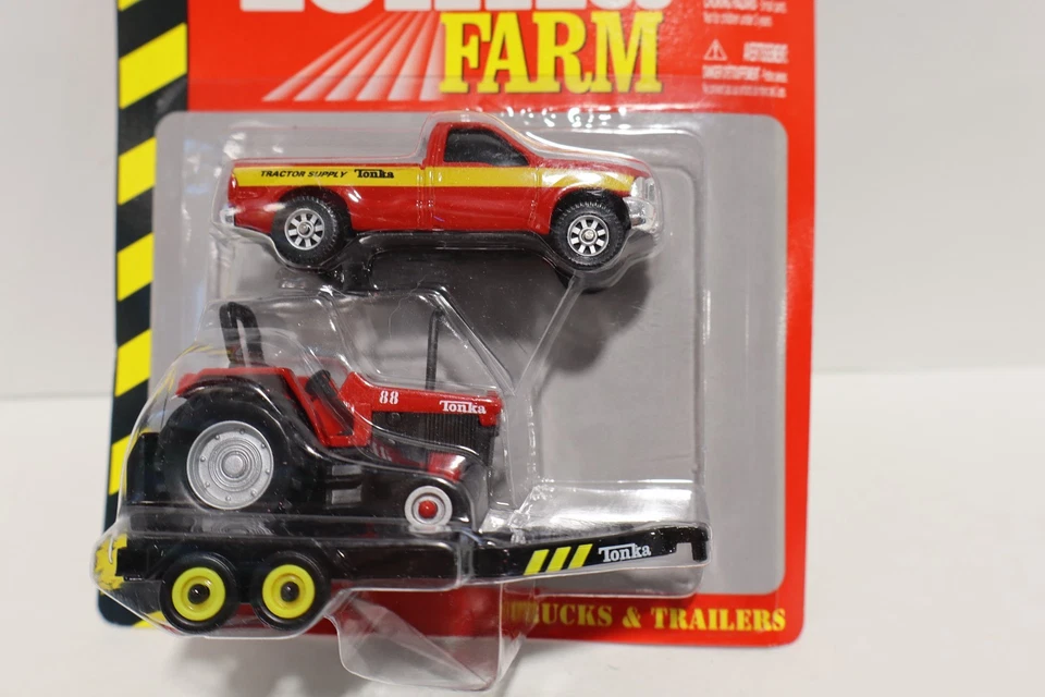 NIP Tonka Farm Die Cast Collection Truck Tractor Trailer 1:64 Hasbro 2002 - Image 2 of 3