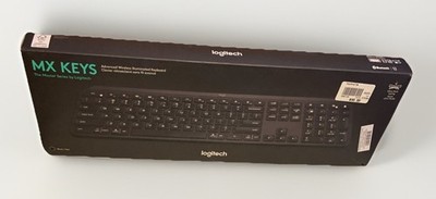 Logitech MX Keys Wireless Illuminated Keyboard Graphite Bluetooth with Receiver
