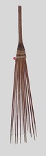 ANTIQUE TONGAN CARVED WOODEN HAIR COMB - 14 5/8"" X 2 1/4" - VG COND.