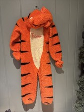 Disney Store Tigger Costume Child Size 4-6T Plush Hood Winnie the Pooh Halloween