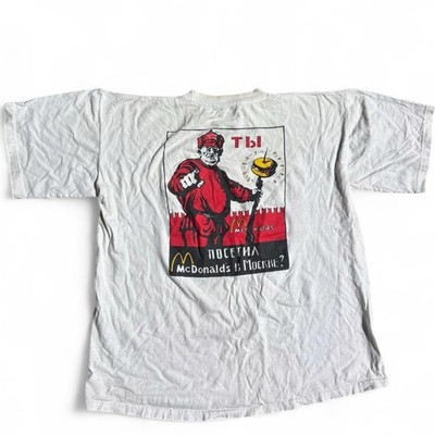 Mclenins Vintage Russian Parody McDonald's Tee USSR Stalin Punk | eBay