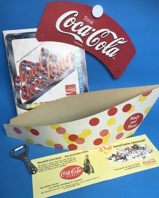 Originale  5 Coca-Cola  Artikel aus den 50/70er Jahren   (2)