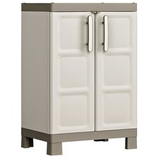Keter Storage Cabinet with Shelves Excellence Beige&Taupe Storage Multi Sizes
