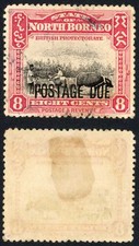 North Borneo SGD81 2c Post Due used Cat 32 Pounds