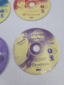 Shenmue Sega Dreamcast Game Discs Only Lot Of 4 Tested
