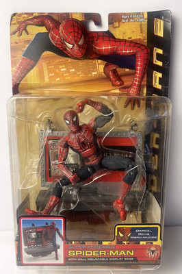 ToyBiz Spider-Man 2: Super Poseable Spider-Man with Wall Mountable Display Base