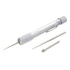 The Beadsmith Bead Reamer Set 3 Interchangeable Diamond Set, Silver