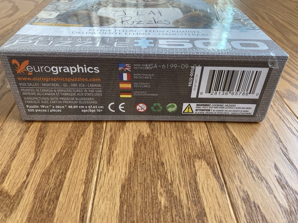 Eurographics Feline Felon 500 Piece Jigsaw Puzzle Cats Paul Normand Brand New - Image 2 of 4