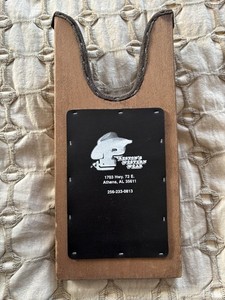 Preston’s Western Wear Boot Remover Jack Wooden Cowboy Boot Puller Leather Trim