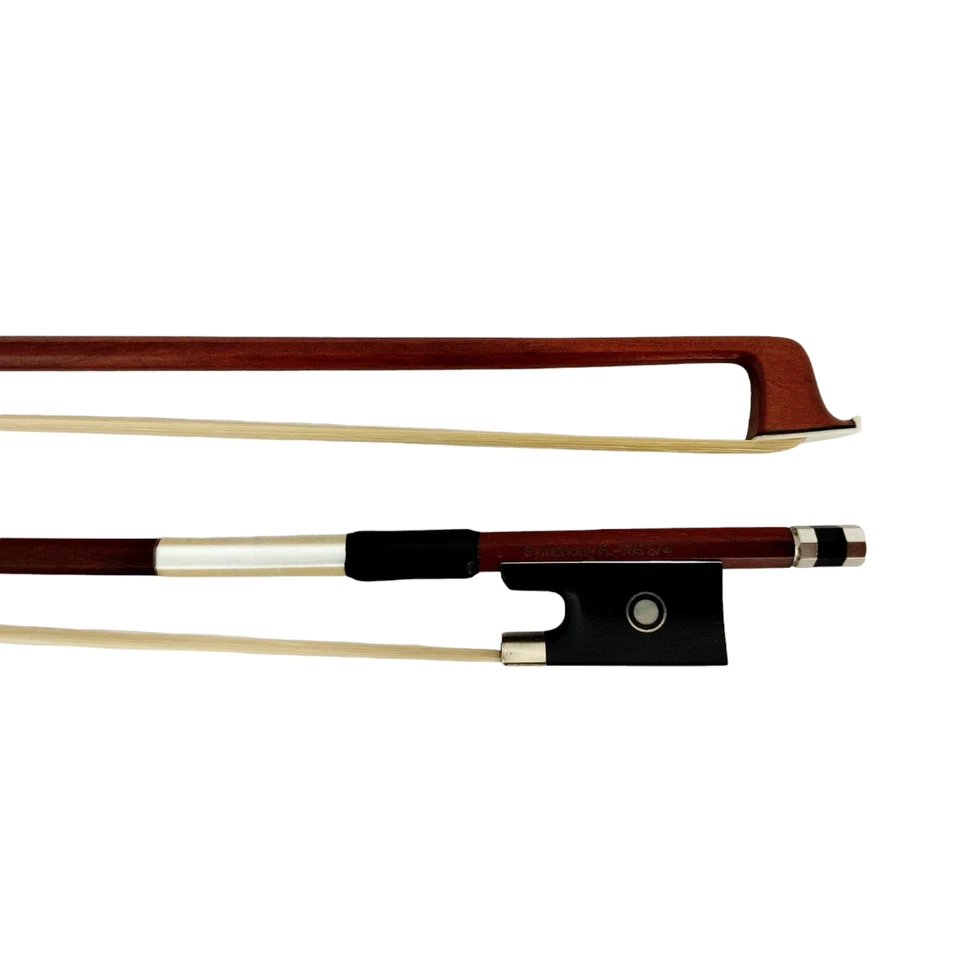 Symphony FL-035 Three Quarters Size 3/4 Violin Bow w/Real Horse Hair, Ebony Frog - Image 3 of 4