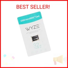 Wyze Expandable Storage 32GB MicroSDHC Card Class 10, Black