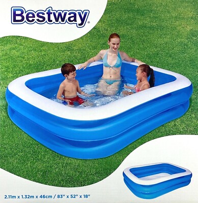 Bestway Family POOL 211 x 132 x 46 cm Swimming Kinderpool PLANSCHBECKEN 