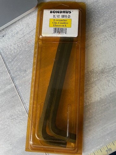 Bondhus 35392 L-Schlüssel Set – 5-teilig, Innensechskantschlüssel In Millimeter, Farbkodiert Im Etui