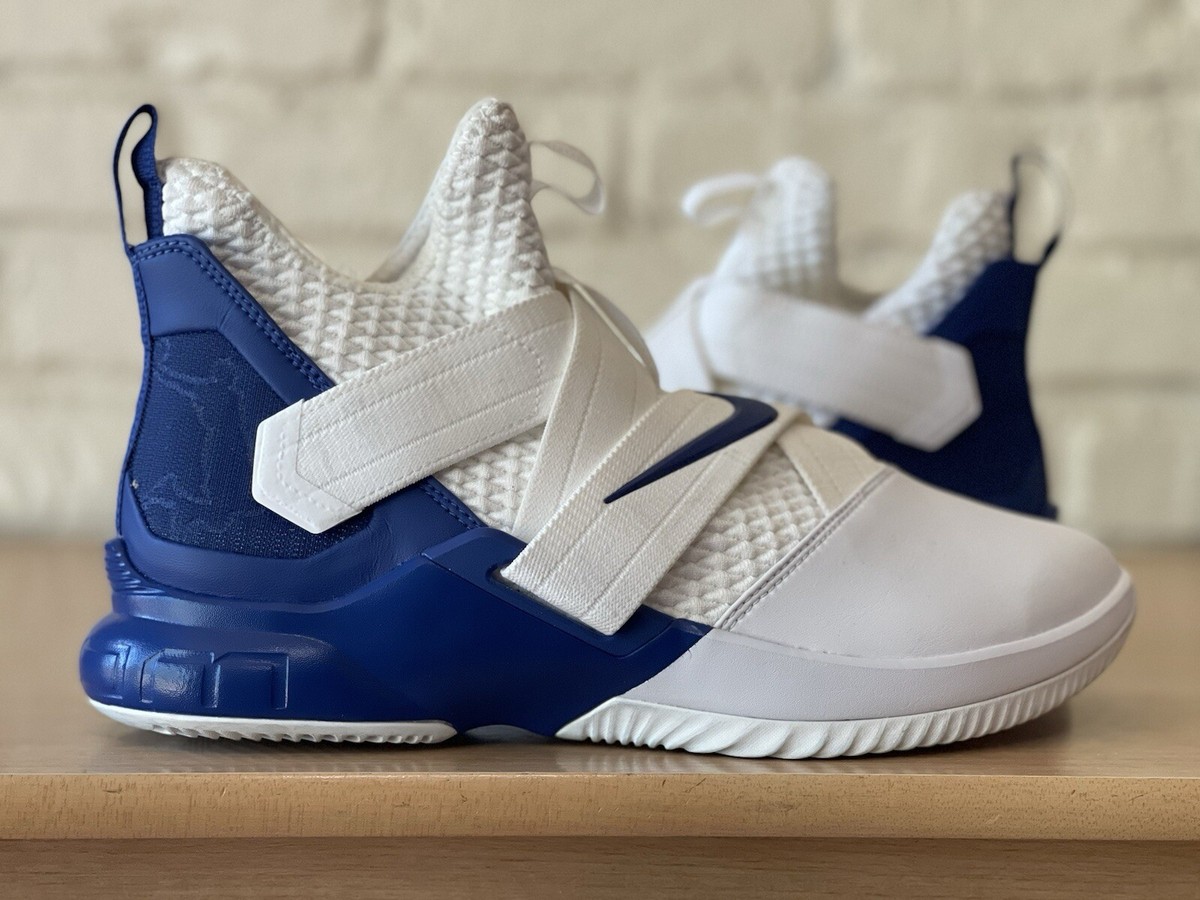 Nike LeBron Soldier 12 TB Men Size White Blue Athletic
