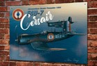 Plaque métal 40x30cm Corsair F4U-7 aéronautique navale Française, porte-avions
