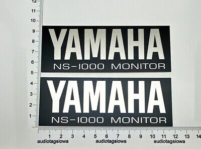 Yamaha NS-1000 Speaker Badge Custom Silver Aluminum Pair | eBay