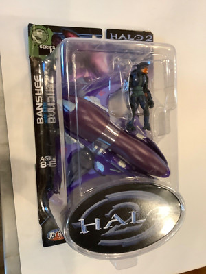 2005 HALO 2 Series 4 Banshee with blue Elite covenant Joyride Studios New Xbox