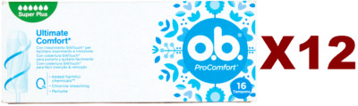 192 INTERIOR PADS O.B. PROCOMFORT SUPER PLUS SILK TOUCH PADS WOMEN