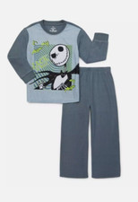 Disney Nightmare Before Christmas Kids L/S Pajama Gift Set Size 6 7 8 S M NEW