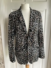 Frank Lyman Animal Print Blazer Jacket Size 10