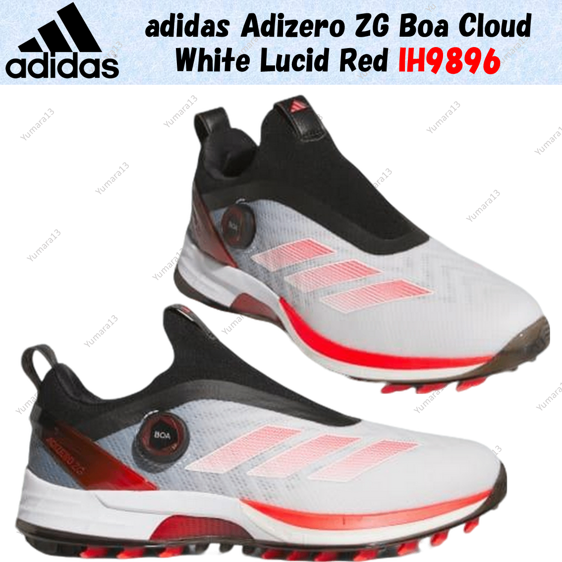 Size 11 - adidas Adizero ZG BOA Spikeless Golf White Lucid  display picture 1