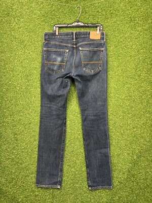 Abercrombie Fitch Jeans Mens 32x34 Blue Athletic Stretch Skinny Preppy Normcore