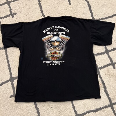 Vintage 1991 Harley Davidson Australia T-shirt Breaking Loose OS