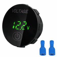 12v-24v Car Marine Motorcycle Touch Led Digital Voltmeter Voltage Meter Battery