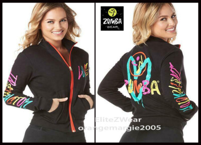 Zumba Be About Love Zumba Instructor Zip-Up Jacket Cardigan Jumper Convention ZW