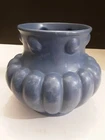 Redwing Pottery  Rumrill Blue Stripple Vase #499
