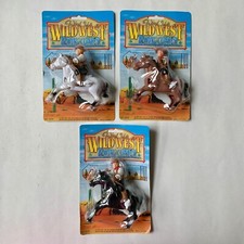 Vintage Wild West Wind Up Riding Cowboy Lot of 3 Toys Figures