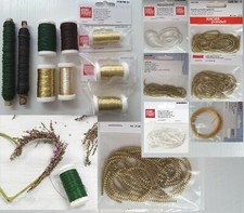 Bastel-Bouillon-Wickel-Blumendraht,Myrtendraht,Kupfer-Gold-Messing-Silberdraht