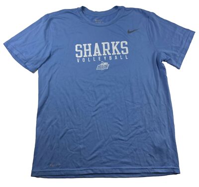 Nike Dri-Fit NSU Nova Southeastern Sharks Volleyball  Large Athletic Cut T-shirt