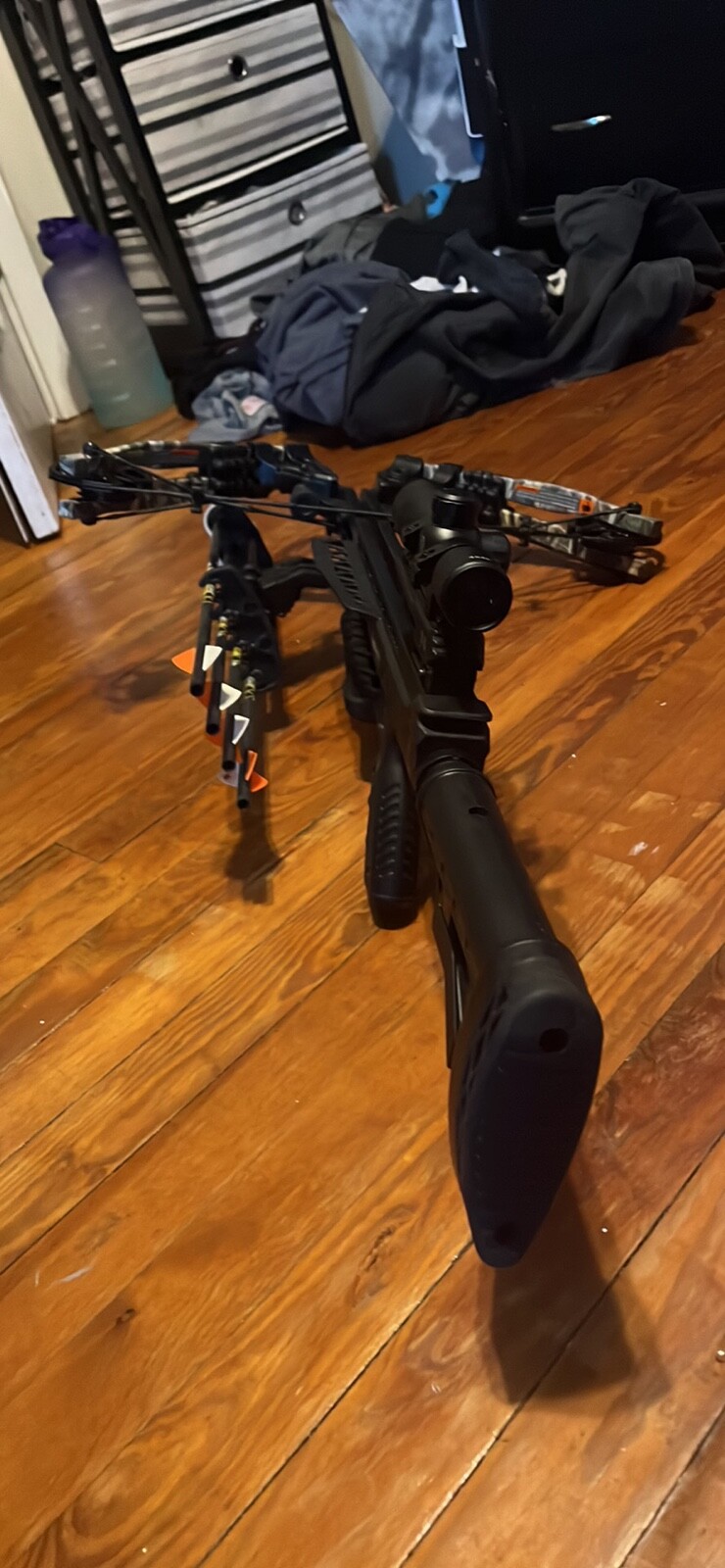 Centerpoint Model Sniper XT390 Camo and Black Crossbow with Scope