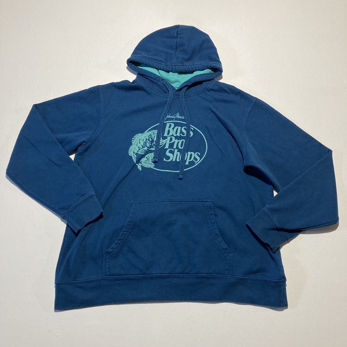 BassProShops ライトウェイトフーディ ブルー Men's Bass Pro Shops Blue Hoodie Size Large | eBay