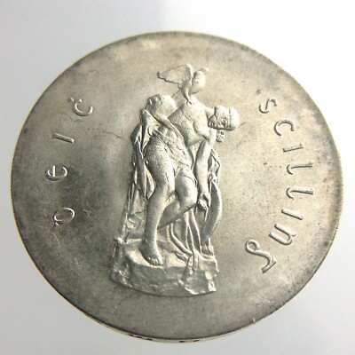 1966 Ireland 10 Shilling Silver Brilliant Uncirculated Easter