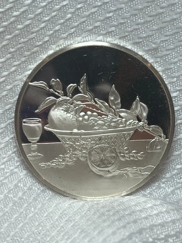 1978 FM Sterling Silver 31.63 Grams Proof .925 Still Life Raphaelle Peale