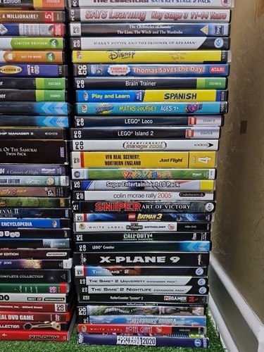 91 x PC Games JobLot X Plane Majoong Puzzle Flight Sim Lego Football Manager - Afbeelding 5 van 7
